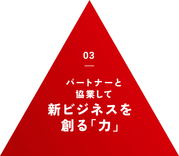 03 パートナーと協業して新ビジネスを創る「力」